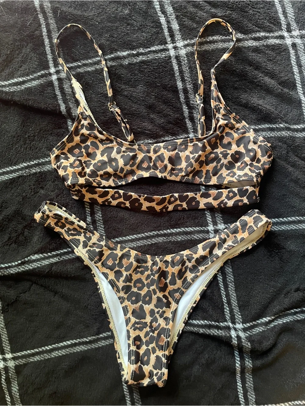 Fashion Nova Leopard Print Bikini Set